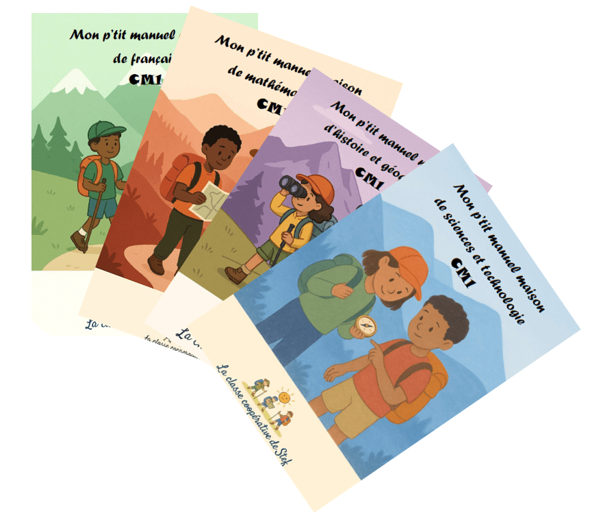 8 couvertures pour 8 p&rsquo;tits manuels&nbsp;maison